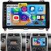 NHOPEEW 4+64G Autoradio für Mercedes Benz A/B/V Class W169 B200 W639 Vito Viano Sprinter - 9 Zoll Android Autoradio mit Drahtlos Carplay und Android Auto - Mirror Link 32EQ DSP Split-Screen + Rückfahr