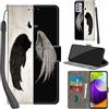 Haninsuze Cover per Samsung Galaxy A52 5G/A52s Custodia Cover Pelle Libro Portafoglio con Porta Carte Magnetica Protezione Antiurto Cuoio Flip Case Custodia Cover per Samsung A52, ala