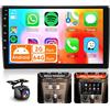 VECHTEL 2G&64G 9 Autoradio per Opel Zafira/Antara/Astra 2006-2010 con Carplay Android Auto Wireless,touchscreen Bluetooth RDS/FM Radio,Wi-Fi GPS Navi/Telecamera posteriore AHD