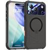 Beeasy per iPhone 17 Pro Cover Impermeabile IP68 con Magsafe, 360 Militare Antiurto Protezione Schermo Integrata, Custodia Magnetica Rugged Resistente, 6,3, Nero