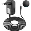 Voltvera 15W Alimentatore per Alexa Echo Dot 3° 4° 5° Gen, 2M 15W 12V 1.25A Caricatore Alimentazione Adattatore di Alimentazione per Echo Show 5 1° 2a generazione Echo Spot Echo Dot 3° Caricabatterie Cavo