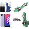 RongZy Connettore Dock per Samsung Galaxy A22 5G A226B Dock Charging di Ricambio Presa di Ricarica Cavo Flessibile con Strumenti