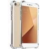 REY Cover in Gel TPU Anti-Shock per XIAOMI REDMI Note 5A Prime, Morbido Silicone Custodie Protettivo Case, Anti-Scratch, Protettiva Sottile Back Cover
