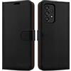 iCatchy Custodia a portafoglio in pelle per Samsung Galaxy A53 con supporto e slot per schede di protezione completa compatibile con Samsung A53 5G (nero)