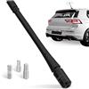Nelawya Antenna Auto Radio 24cm Corto da Tetto | Ricezione Universale FM/AM/DAB | Antenna di Sostituzione Elegante con 3 Viti | Compatibile con la Maggior Parte dei Veicoli