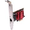 ELFJMZP Scheda di rete PCI da 2,5 Gbps, chipset RTL8125B, adattatore Ethernet da 2500 Mbps con dissipatore di calore in alluminio e connettori placcati in oro