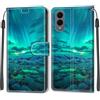 KENHONER Custodia per Samsung Galaxy S25 Edge 5G, Artico | Portafoglio Pelle PU, Magnetica, Resistente Agli Urti, Scomparto Carte Credito, Pieghevole, Flip Libro, Motivo