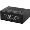 iTOMA Sveglia radio DAB e FM con 40 stazioni preimpostate, display LCD dimmerabile, doppia sveglia con pulsante ON/OFF, snooze, Bluetooth 525
