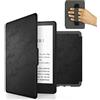 MyGadget Custodia Pelle Sintetica per Amazon Paperwhite fino al 2017 7a Generazione [ DP75SDI | EY21 ] - Cover con Funzione Sonno | Sveglia automatica Integrata Nero