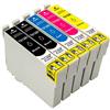 ESMONLINE Set di 5 cartucce d'inchiostro compatibili in sostituzione per Epson T1285 per Epson Stylus SX-420 SX-425 SX-430 SX-435 SX-438 SX-440 SX-445 Office BX-305 S-22 SX-125 SX-130 SX-230 SX-230 5
