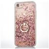 Mo-Beauty Cover Compatibile iPhone 6 Plus/iPhone 6S Plus [con Pellicola in Vetro Temperato],Glitter Bling Liquido Custodia TPU Silicone Morbido Brillantini Quicksand Case (Oro Rosa)
