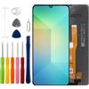 Duotipa Display LCD da 6,7, compatibile con Samsung Galaxy A06 4G SM-A065F, display LCD touchscreen, montaggio con kit di strumenti di riparazione, nero