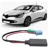 Tefola Auto Audio Adapter, Adattatore Audio per Auto Mini Connettore, Iso 6 Pin 8 Pin Cavo Bluetooth 5.0 Aux, Kit Vivavoce Musicale Compatibile per Renault Clio/Espace/Kangoo/Laguna