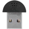 LetCart Mini Microfono per Registrazione USB, Microfono Mini USB Portatile, Microfono per Parlato da Studio, Adattatore Mic per Registrazione Audio, per Computer PC, Plug And Play(Nero)