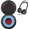 UOWGA Cuscinetti auricolari di ricambio per cuffie Plantronics Voyager Focus 1/2 UC, Plantronics Voyager Focus B825, cuscinetti auricolari per Poly BlackWire 5200, 5210, 5220, 7225, Voyager 4210/4220.