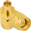 Vecys 2 Pezzi SMA Maschio a MCX Femmina Adattatore 50 Ohm SMA a MCX RF Coassiale Adattatore per Antenna 4G LTE WiFi WLAN Sistema GPS Wireless