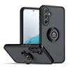 RankOne Custodia per Samsung Galaxy A26 5G / Samsung Galaxy A26 (4G) (6.7 Inches), Staffa ad Anello Base di Aspirazione Magnetica Cover per Cellulare Trasparente Opaca - Nero