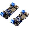 LAOMAO DC Step Down Converter 9 - 36 V fino a 5 V 5 A, convertitore di tensione Buck con alimentatore USB Dual Output per telefono ricarica rapida (2 pezzi)