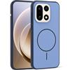 GIOPUEY Cover Magnetica per OnePlus 15， Compatibile con MagSafe， PC+TPU Finitura Antiurto Protettiva Cellulare Custodia - Blue
