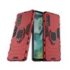 LuluMain Compatibile con OPPO Find X2 Cover, Custodia Armor Anello Cavalletto (Funziona con il Supporto Magnetico per Auto) Case Paraurti (Rosso)