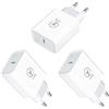 YYQ Caricatore USB C 20W, Caricabatterie Cellulare Rapido Compatibile con iPhone 15 14 13 PRO Max SE XS Max XR 8, Galaxy S24/S23 Ultra S20 S9, iPad Pro/Air/Mini (3 Pack)
