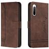 Bravoday Cover per Sony Xperia 10 III, Flip Custodia in Pelle PU Portafoglio Custodia per Sony Xperia 10 III, con Slot per Schede, Marrone