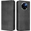 FANFO Custodia per Blackview Shark 6 5G Cover, [Chiusura Magnetica] Anticaduta e Antimpronta, Cover in Pelle PU Stile Portafoglio Folio. Black