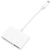 VOANZO Adattatore USB OTG 3 in 1 Lettore di schede TF/SD Cavo OTG per hub di Supporto iPhone/i-Pad Tastiera Midi Mouse Lettore di schede Supporto iOS 13 e Versioni successive