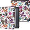 DINGGUAGUA Custodia per Tolino Vision Color 2024/Kobo Libra Color 2024/Kobo Libra 2 2021/Tolino Vision 6 2021 7 Pollice eReader,Cover in Morbido TPU con Funzione Supporto,Mariposa