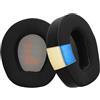 kwmobile 2x Cuscinetto Compatibile con JBL Quantum 300 / Quantum 200 - Cuscinetti di Ricambio per Cuffie in Similpelle nero e Gel Rinfrescante