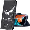 MRSTER Custodia per Samsung Galaxy J4+, Custodia in Pelle J4 Plus 2018, Custodia Flip Premium Protettiva Portafoglio PU Pelle Case Cover per Samsung Galaxy J4 Plus 2018. BF Bad Smile
