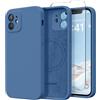 SuydanBox Custodia magnetica per iPhone 12, compatibile con MagSafe, protezione completa della fotocamera, pellicola protettiva per schermo, in silicone antiurto, per iPhone 12 da 6,1 pollici, blu