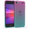 kwmobile Back-Cover compatibile con Apple iPod Touch 6G / 7G (6a e 7a generazione) - custodia prottetiva morbida silicone TPU - 2 colori fucsia/blu/trasparente