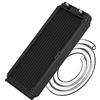 CLDIY Raffreddatore ad acqua, 12 tubi, in alluminio, con tubo per PC CPU, sistema di raffreddamento ad acqua DC12 V, 240 mm