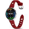 MaEiol 22mm Cinturino Silicone per Xiaomi Watch S4 / Xiaomi Redmi Watch 5 Active/5 Lite/Garmin Venu 3 45mm /Forerunner 570 47mm /Forerunner 265, Morbido Traspirante Sportivo Ricambio - Rosso