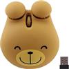 KeautFair Mouse USB senza fili affascinante carino animale topo a forma di orso caricatura portatile design ergonomico 1200DPI Tranquillo muto per computer portatile/PC Windows/iOS/Android, regalo per bambini