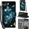 PHINIENLAND Cover per Huawei P Smart 2019 PU Pelle Custodia Flip Farfalla