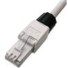 odedo Connettore di crimpatura senza Strumento Cat 6A UTP RJ45 Spina di rete per cavo di birra fino a 8 mm AWG 22-24 Montaggio senza Utensili con contatti dorati 10x Cat 6A