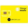 Things Mobile SIM Card con API - Things Mobile - con copertura globale e rete multi-operatore GSM/2G/3G/4G LTE, senza costi fissi, senza scadenza e tariffe competitive, con 10 € di credito incluso