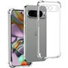 REY Cover in Gel TPU Anti-Shock per Google Pixel 9 PRO, Morbido Silicone Custodie Protettivo Case, Anti-Scratch, Protettiva Sottile Back Cover