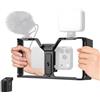 SMALLRIG IG-01 IntegraGrip Universal Phone Cage con Controller Wireless WR-06, Design V-Mount, Attacchi Cold Shoe, Fori Filettati da 1/4-20, Presa QD, Adatto per iPhone e Android - 5356