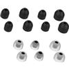 tecinity 7 Paia Auricolari di ricambio per Sony WF-1000XM3 / WF-1000XM4, 4 Misure Gommini in Silicone per Auricolari In-Ear (Nero)