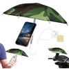 QWEPU Ombrello Multifunzionale per Cellulare e Telefono Parasole con Ventosa Salvadanaio Regolabile Adorabile (Verde Militare)