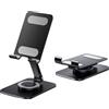 AONAT Supporto Tablet Regolabile 360°, Supporto da Tavolo Pieghevole per Tablet, Supportos Smartphone in Alluminio, Compatibile con Tablets e Telefoni