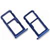 generale PER HUAWEI P20 LITE ALLOGGIO ADATTATORE SLOT SLITTA PORTA SCHEDA SIM TRAY CARRELLO VASSOIO VANO SCHEDE NANO SIM1 + vano Memoria Micro Sd o Scheda SIM2 (BLU)