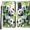 Haninsuze Cover per Xiaomi Redmi Note 11/11S, Portafoglio PU Pelle, panda | Interno TPU Antiurto, Anti-Graffio, Fessura per Schede, Supporto Stand, Design Libro, Flip