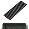 Kalolary Alluminio Dissipatore di calore-2Pack Kalolary Chipset Dissipatore di calore Pinna di raffreddamento con pad termico per NVME NGFF M.2 2280 SSD, FAI DA TE Laptop PC Memory raffreddamento