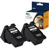 OGOUGUAN Caidi PG-545 CL-546XL Cartucce d'inchiostro di ricambio per Canon 545 546 XL per Pixma MX495 TR4550 TR4551 TS3150 TS3151 MG2450 MG2500 MG2950 MG2550S MG2555S MG3050 (2 Nero)