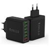 Tupneuf Caricatore USB Multiplo 6 Porte 2-Pack con Quick Charge 3.0, 33W Alimentatore Rapido per iPhone 14/13/12/11/XS/8, Samsung, iPad