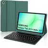 WINCHKING Custodia con tastiera per Samsung Galaxy Tab A11 Plus 11 2025/Samsung A9 Plus 11 pollici 2023, custodia con tastiera per Samsung Galaxy Tab A9+, Bluetooth magnetico Qwertz, verde scuro